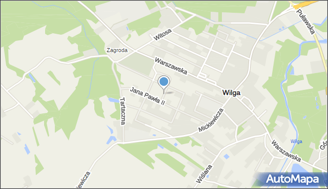 Wilga, Piłsudskiego Józefa, marsz., mapa Wilga