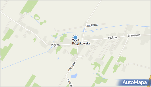 Wola Przypkowska, Piękna, mapa Wola Przypkowska