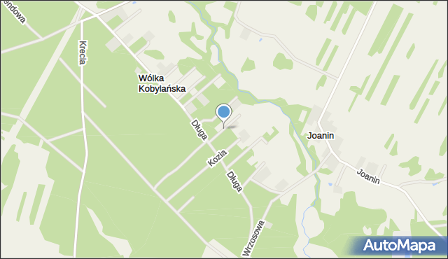 Wólka Kobylańska, Piaskowa, mapa Wólka Kobylańska