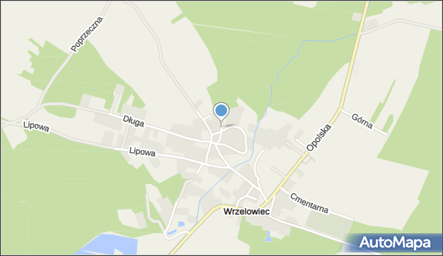 Wrzelowiec, Piaskowa, mapa Wrzelowiec