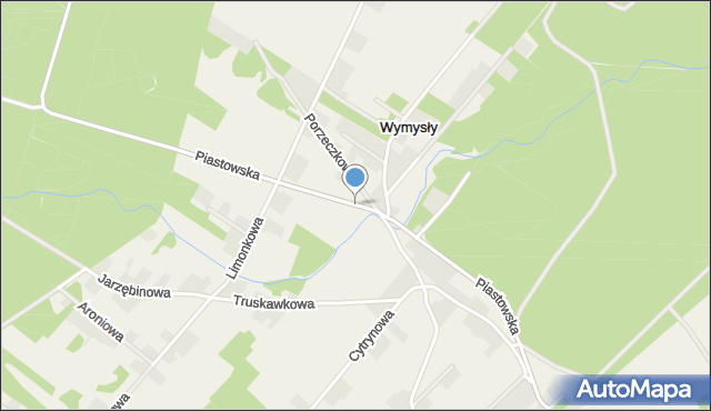 Wymysły gmina Pomiechówek, Piastowska, mapa Wymysły gmina Pomiechówek