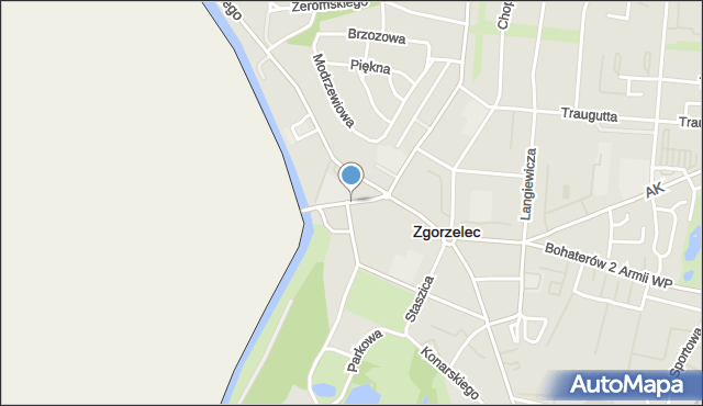 Zgorzelec, Piłsudskiego Józefa, marsz., mapa Zgorzelec