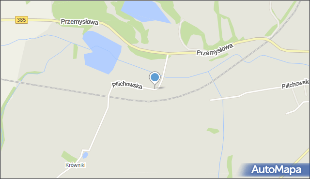 Ziębice, Pilichowska, mapa Ziębice