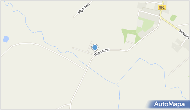 Barciany, Plac Zamkowy, mapa Barciany