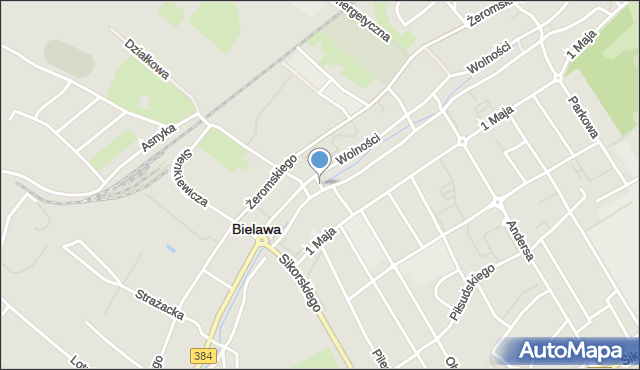 Bielawa powiat dzierżoniowski, Plac Wolności, mapa Bielawa powiat dzierżoniowski