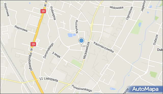 Bielsk Podlaski, Plac Ratuszowy, mapa Bielsk Podlaski