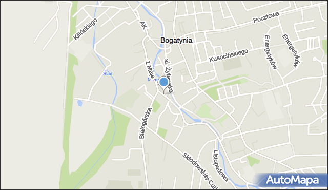 Bogatynia, Plac Bohaterów Warszawy, mapa Bogatynia