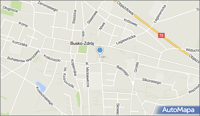 Busko-Zdrój, Plac Targowy, mapa Busko-Zdrój