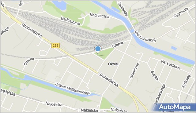 Bydgoszcz, Plac Chełmiński, mapa Bydgoszczy