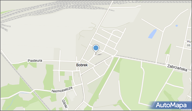 Bytom, Plac Na Bobrku, mapa Bytomia