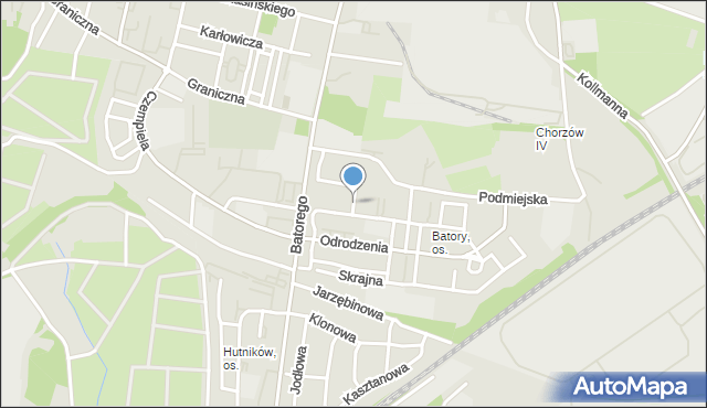 Chorzów, Plac Osiedlowy, mapa Chorzów