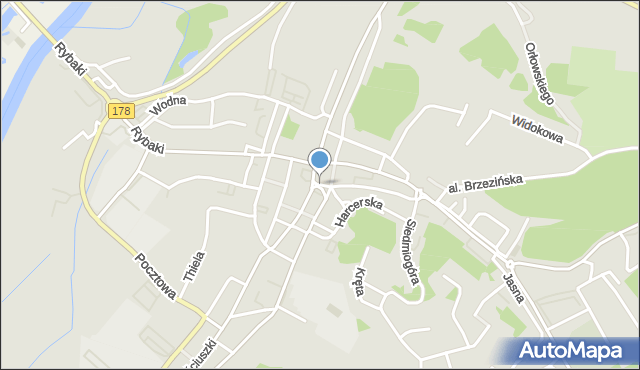 Czarnków, Plac Powstańców Wielkopolskich, mapa Czarnków