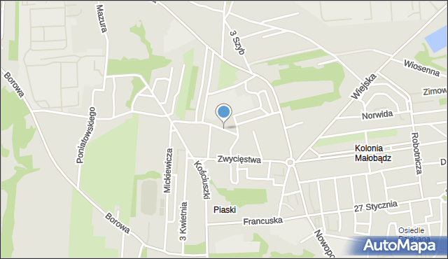 Czeladź, Płocka, mapa Czeladź