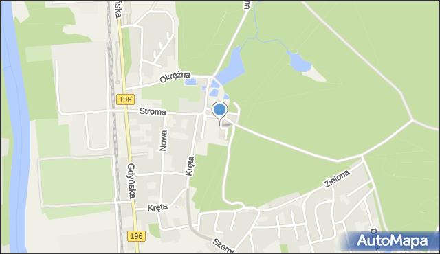 Czerwonak, Plac Zielony, mapa Czerwonak