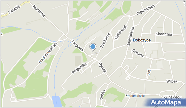 Dobczyce, Plac Zgody, mapa Dobczyce