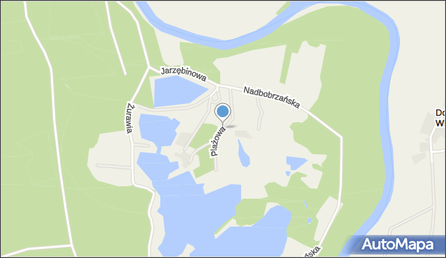 Dobroszów Mały, Plażowa, mapa Dobroszów Mały