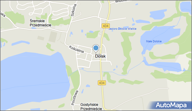 Dolsk powiat śremski, Plac Wyzwolenia, mapa Dolsk powiat śremski