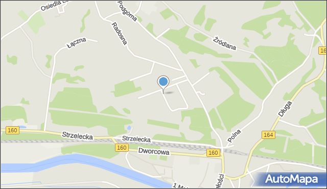 Drezdenko, Plac Sportowy, mapa Drezdenko