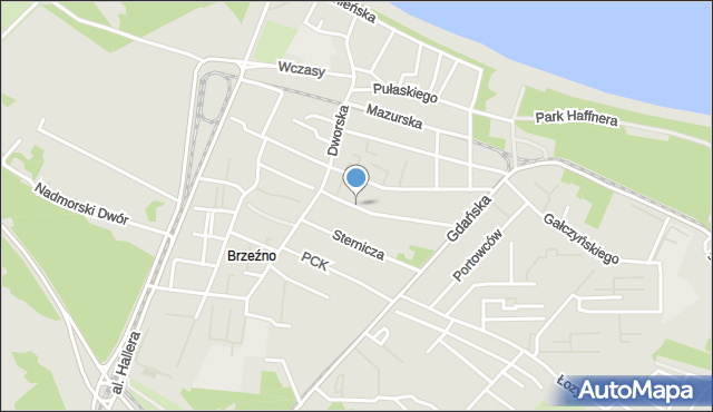 Gdańsk, Plater Emilii, mapa Gdańska