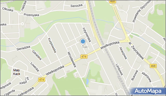 Gdynia, Plac Górnośląski, mapa Gdyni