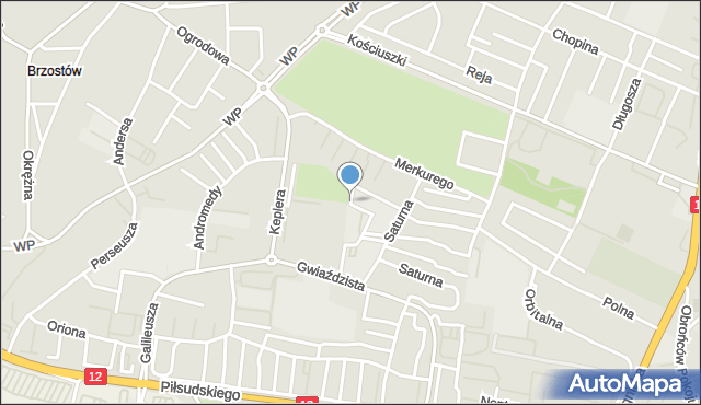 Głogów, Plac Wyszyńskiego Stefana - Prymasa Polski, ks. kard., mapa Głogów