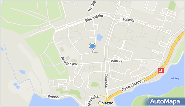 Gniezno, Plac Zbigniewa Kapturczaka, ks. kan., mapa Gniezna