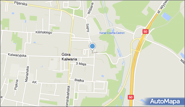 Góra Kalwaria, Plac Piłsudskiego Józefa, marsz., mapa Góra Kalwaria