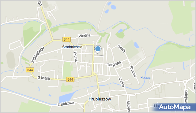 Hrubieszów, Plac Staszica Stanisława, mapa Hrubieszów