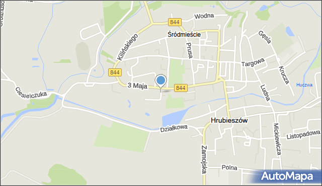 Hrubieszów, Plac Stefana du Chateau, prof., mapa Hrubieszów