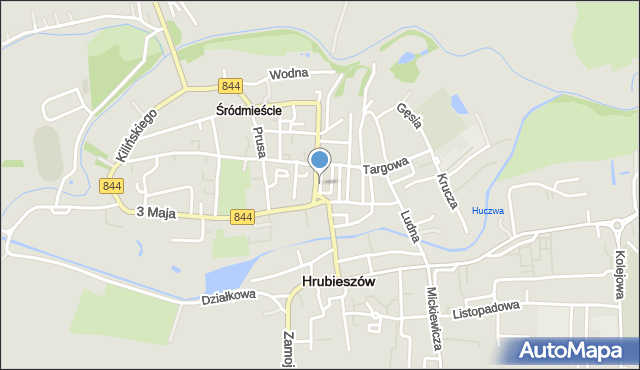 Hrubieszów, Plac Wolności, mapa Hrubieszów