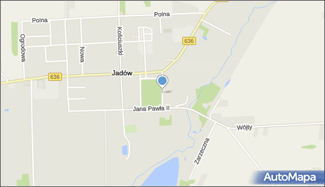 Jadów, Plac Orlicz-Dreszera Gustawa, gen., mapa Jadów