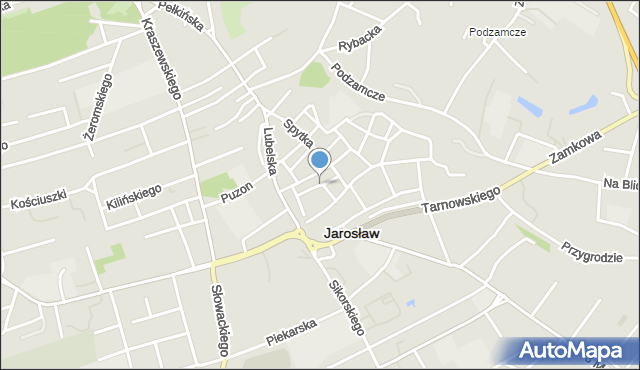 Jarosław, Plac św. Michała, mapa Jarosławia