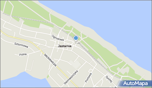 Jastarnia, Plażowa, mapa Jastarnia