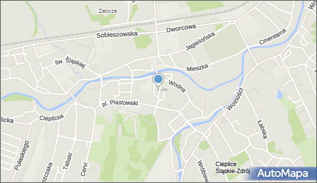 Jelenia Góra, Plac Kombatantów, mapa Jelenia Góra