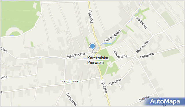 Karczmiska Pierwsze, Plac Niepodległości, mapa Karczmiska Pierwsze