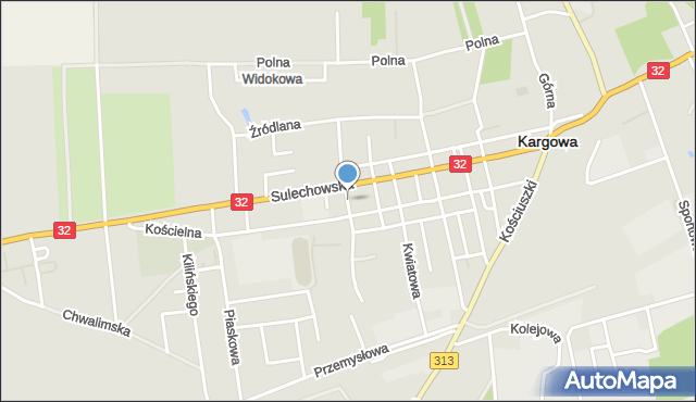 Kargowa, Plac Berwińskiego, mapa Kargowa