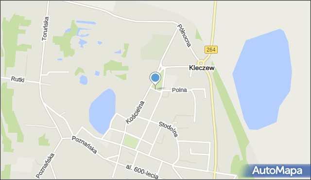 Kleczew, Plac Piłsudskiego Józefa, marsz., mapa Kleczew