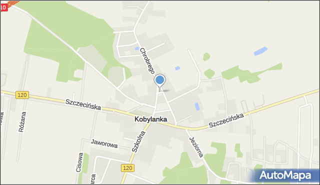 Kobylanka powiat stargardzki, Plac Zgody, mapa Kobylanka powiat stargardzki