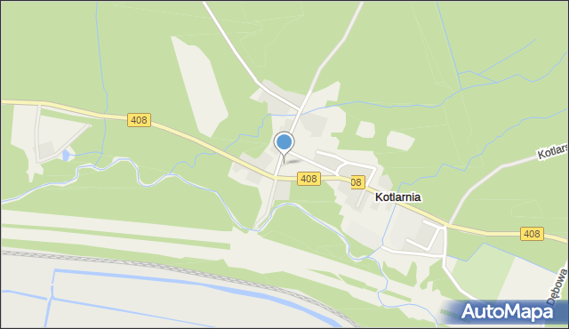 Kotlarnia, Plac Hutniczy, mapa Kotlarnia