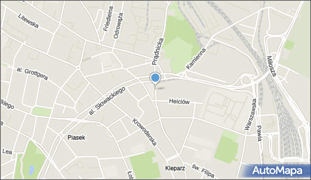 Kraków, Plac Nowy Kleparz, mapa Krakowa