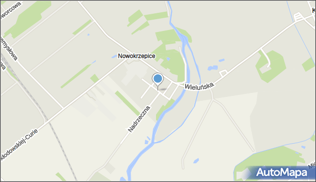 Krzepice powiat kłobucki, Plac Powstańców Śląskich, mapa Krzepice powiat kłobucki