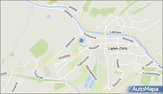 Lądek-Zdrój, Plac Jagielloński, mapa Lądek-Zdrój