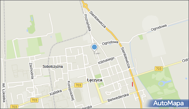 Łęczyca, Plac Przedrynek, mapa Łęczyca