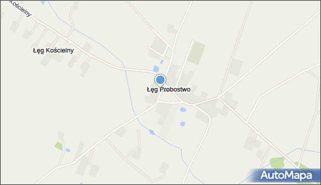 Łęg Probostwo, Plac Jana Pawła II, mapa Łęg Probostwo