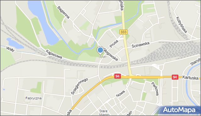 Legnica, Plac Gdański, mapa Legnicy