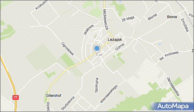 Leżajsk, Plac Targowy, mapa Leżajsk