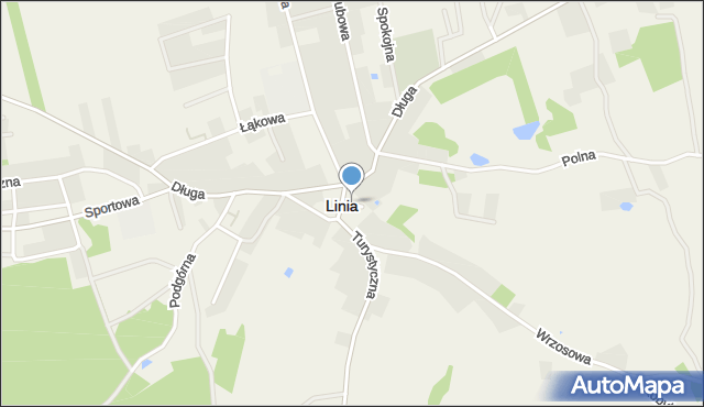 Linia powiat wejherowski, Plac Olęckiego Bazylego, ks., mapa Linia powiat wejherowski