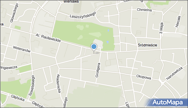 Lublin, Plac Teatralny, mapa Lublina