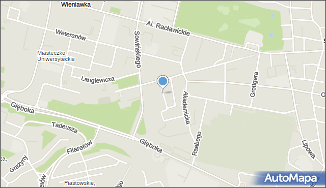 Lublin, Plac Skłodowskiej-Curie Marii, mapa Lublina