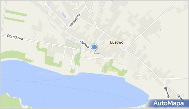 Lusowo, Plac Dowbora-Muśnickiego, gen., mapa Lusowo